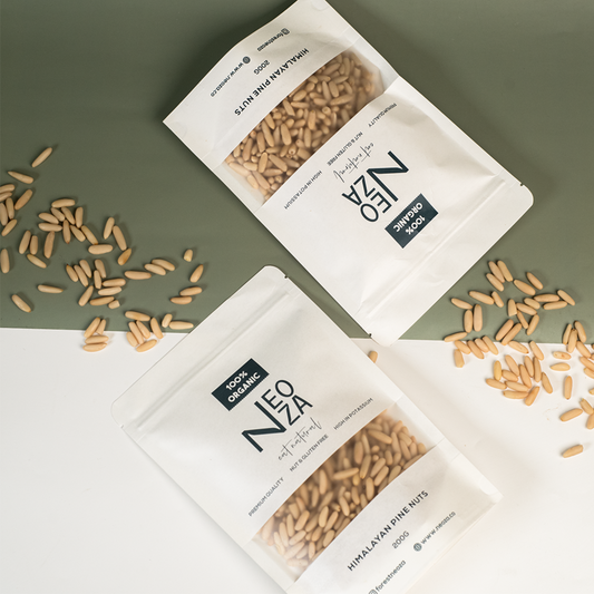 Pine nuts are technically classified as seeds kernel-chilgozapack of natural himalayan pine nuts