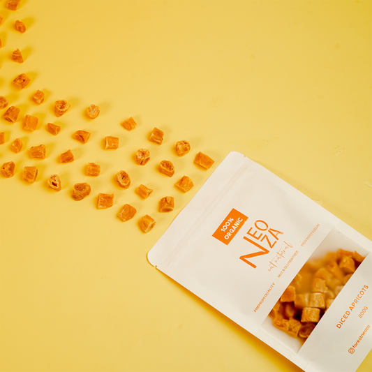 chewable diced sweet apricot candy