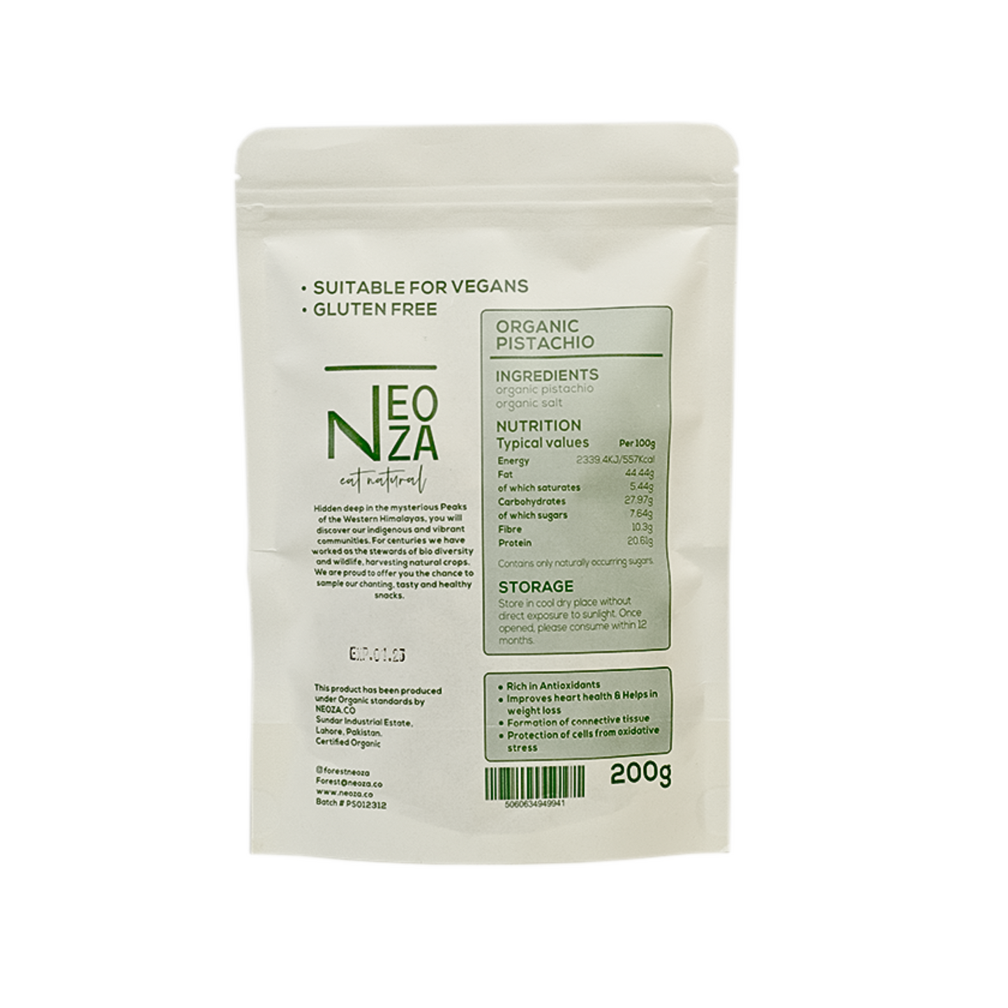 pistachio 200gm pack